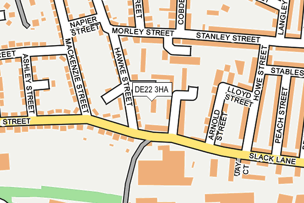 DE22 3HA map - OS OpenMap – Local (Ordnance Survey)