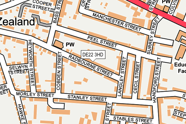 DE22 3HD map - OS OpenMap – Local (Ordnance Survey)