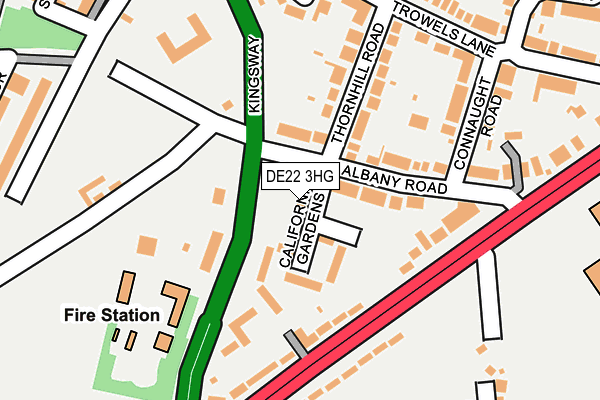 DE22 3HG map - OS OpenMap – Local (Ordnance Survey)