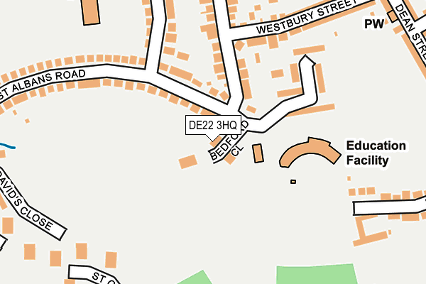 DE22 3HQ map - OS OpenMap – Local (Ordnance Survey)