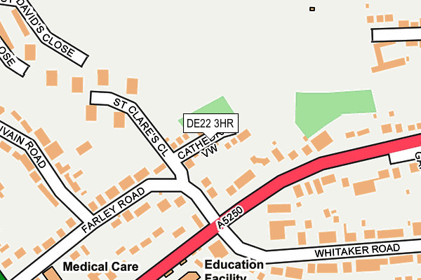 DE22 3HR map - OS OpenMap – Local (Ordnance Survey)