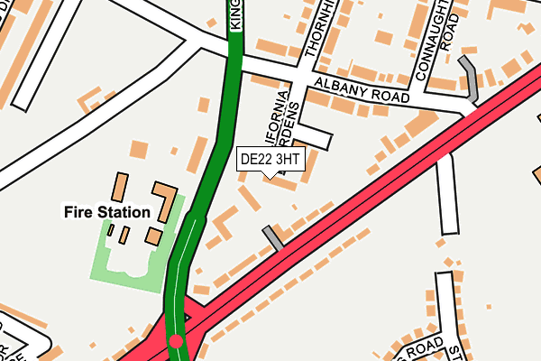 DE22 3HT map - OS OpenMap – Local (Ordnance Survey)