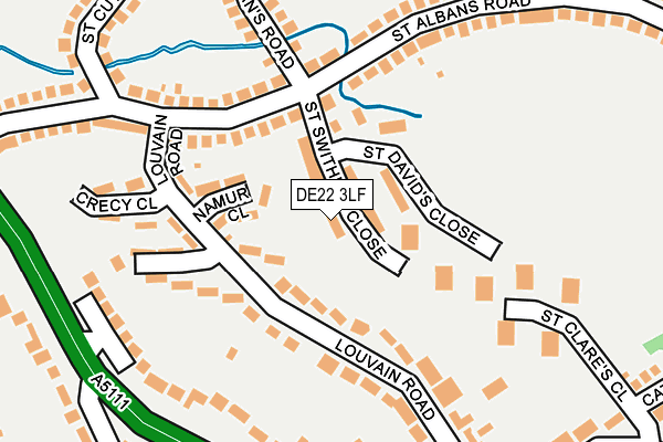 DE22 3LF map - OS OpenMap – Local (Ordnance Survey)