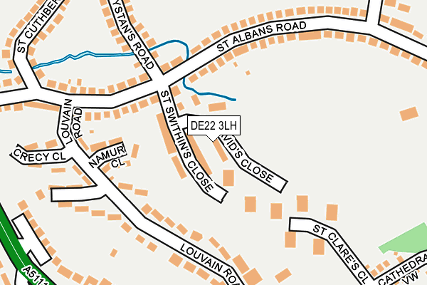 DE22 3LH map - OS OpenMap – Local (Ordnance Survey)