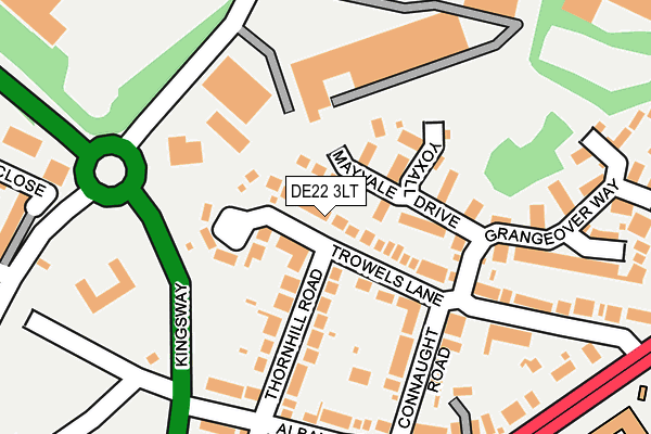 DE22 3LT map - OS OpenMap – Local (Ordnance Survey)