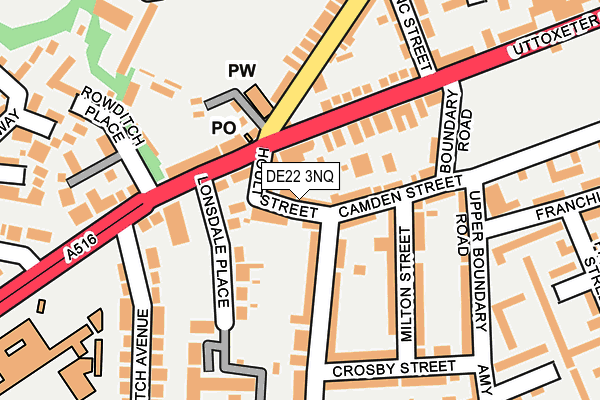 DE22 3NQ map - OS OpenMap – Local (Ordnance Survey)
