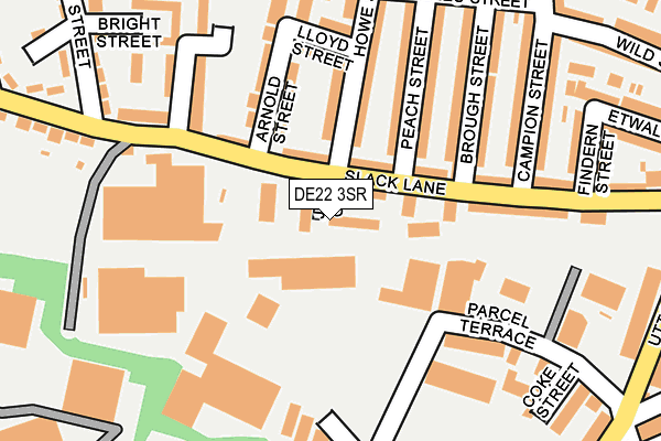 DE22 3SR map - OS OpenMap – Local (Ordnance Survey)