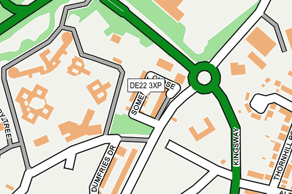 DE22 3XP map - OS OpenMap – Local (Ordnance Survey)