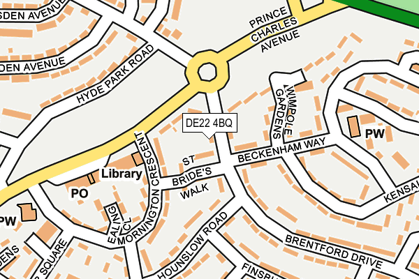 DE22 4BQ map - OS OpenMap – Local (Ordnance Survey)