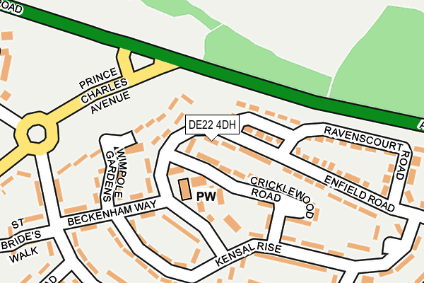 DE22 4DH map - OS OpenMap – Local (Ordnance Survey)