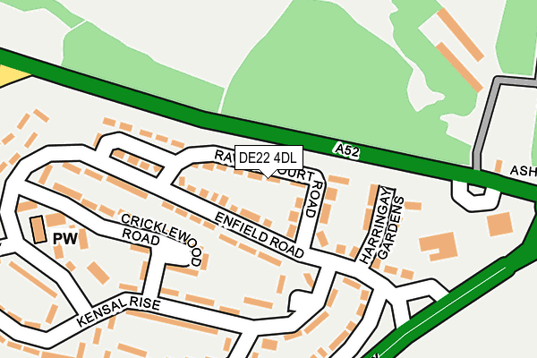 DE22 4DL map - OS OpenMap – Local (Ordnance Survey)