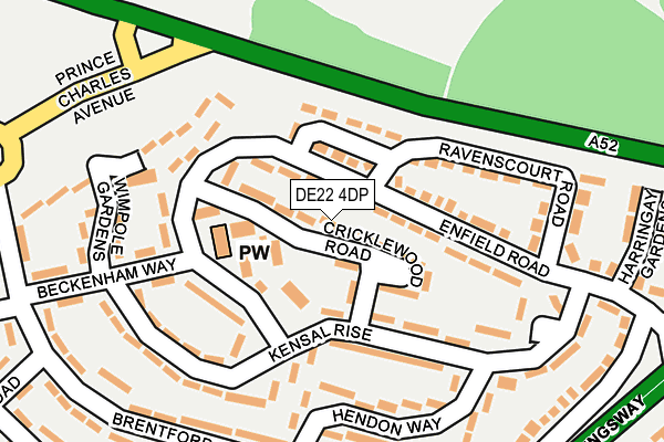 DE22 4DP map - OS OpenMap – Local (Ordnance Survey)