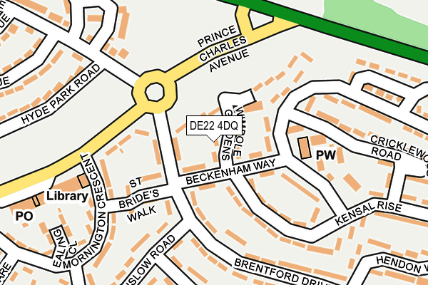 DE22 4DQ map - OS OpenMap – Local (Ordnance Survey)