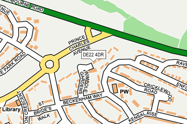 DE22 4DR map - OS OpenMap – Local (Ordnance Survey)