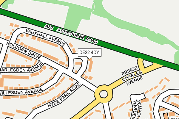 DE22 4DY map - OS OpenMap – Local (Ordnance Survey)