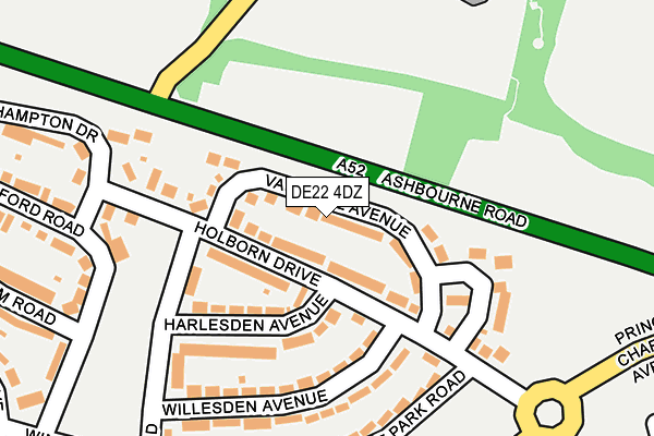DE22 4DZ map - OS OpenMap – Local (Ordnance Survey)