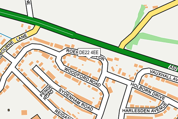 DE22 4EE map - OS OpenMap – Local (Ordnance Survey)