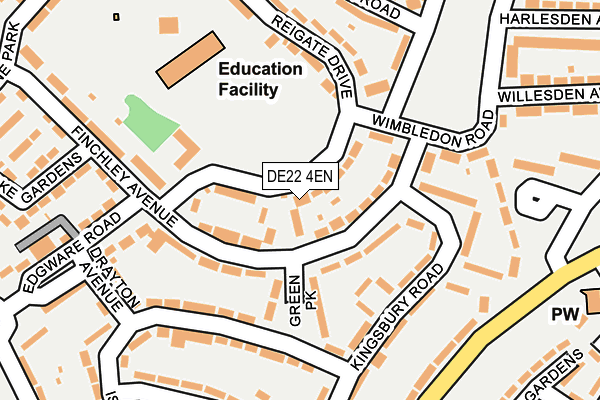 DE22 4EN map - OS OpenMap – Local (Ordnance Survey)