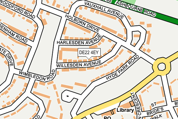 DE22 4EY map - OS OpenMap – Local (Ordnance Survey)