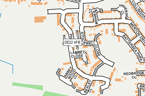 DE22 4FB map - OS OpenMap – Local (Ordnance Survey)