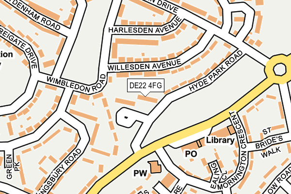 DE22 4FG map - OS OpenMap – Local (Ordnance Survey)