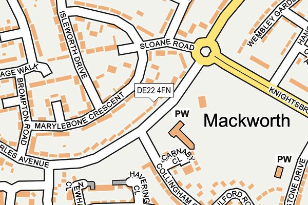 DE22 4FN map - OS OpenMap – Local (Ordnance Survey)