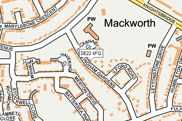 DE22 4FQ map - OS OpenMap – Local (Ordnance Survey)