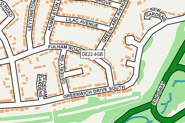 DE22 4GB map - OS OpenMap – Local (Ordnance Survey)