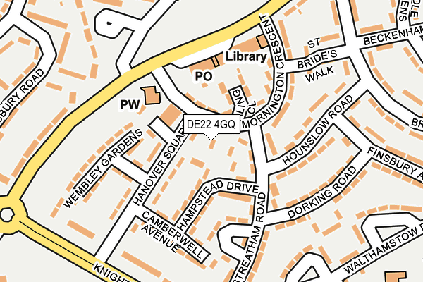 DE22 4GQ map - OS OpenMap – Local (Ordnance Survey)