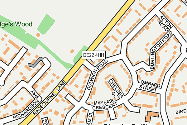 DE22 4HH map - OS OpenMap – Local (Ordnance Survey)