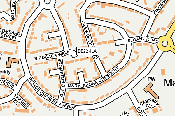 DE22 4LA map - OS OpenMap – Local (Ordnance Survey)