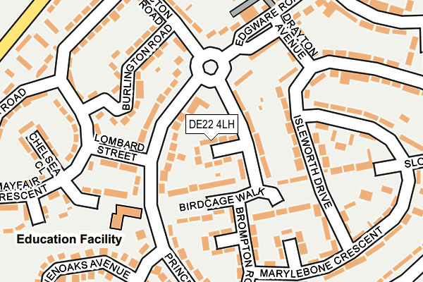 DE22 4LH map - OS OpenMap – Local (Ordnance Survey)