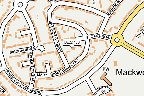 DE22 4LS map - OS OpenMap – Local (Ordnance Survey)