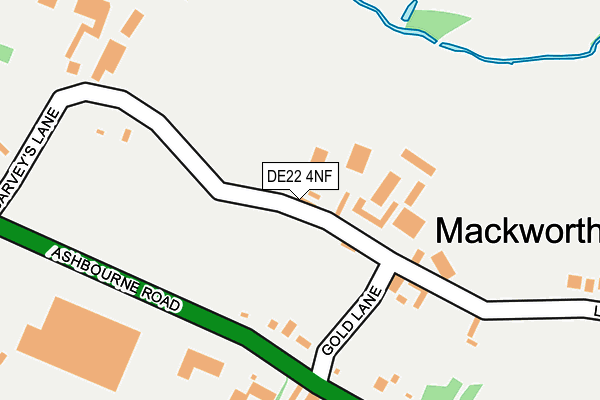 DE22 4NF map - OS OpenMap – Local (Ordnance Survey)