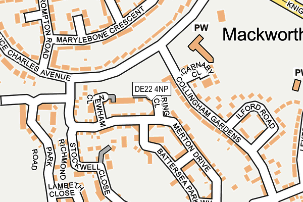 DE22 4NP map - OS OpenMap – Local (Ordnance Survey)