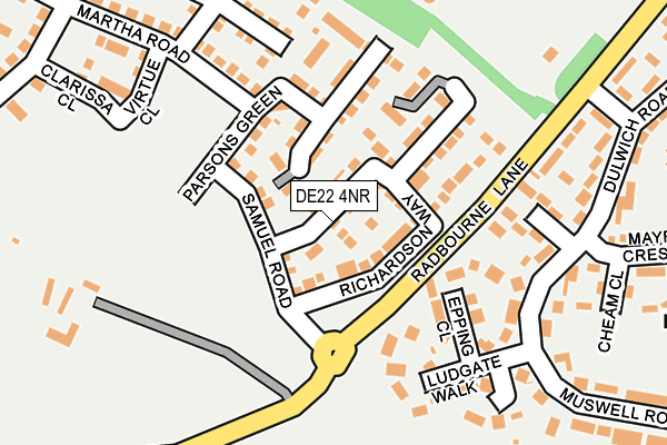 DE22 4NR map - OS OpenMap – Local (Ordnance Survey)