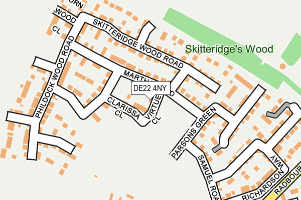 DE22 4NY map - OS OpenMap – Local (Ordnance Survey)