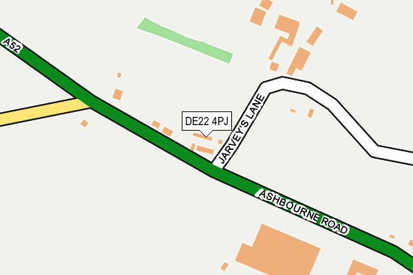 DE22 4PJ map - OS OpenMap – Local (Ordnance Survey)