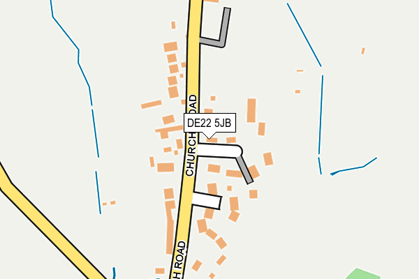 DE22 5JB map - OS OpenMap – Local (Ordnance Survey)