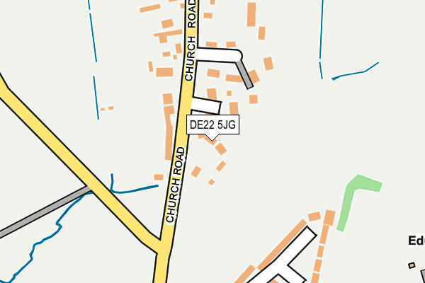 DE22 5JG map - OS OpenMap – Local (Ordnance Survey)