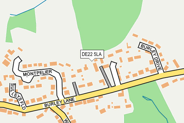 DE22 5LA map - OS OpenMap – Local (Ordnance Survey)