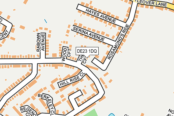 DE23 1DQ map - OS OpenMap – Local (Ordnance Survey)