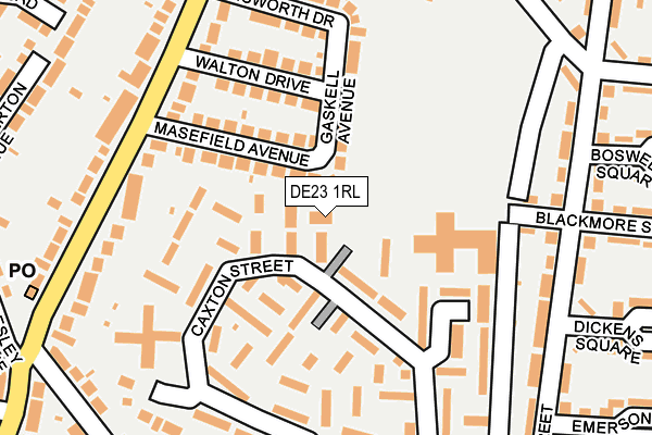 DE23 1RL map - OS OpenMap – Local (Ordnance Survey)