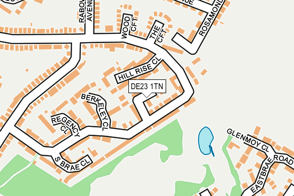 DE23 1TN map - OS OpenMap – Local (Ordnance Survey)
