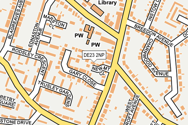 DE23 2NP map - OS OpenMap – Local (Ordnance Survey)