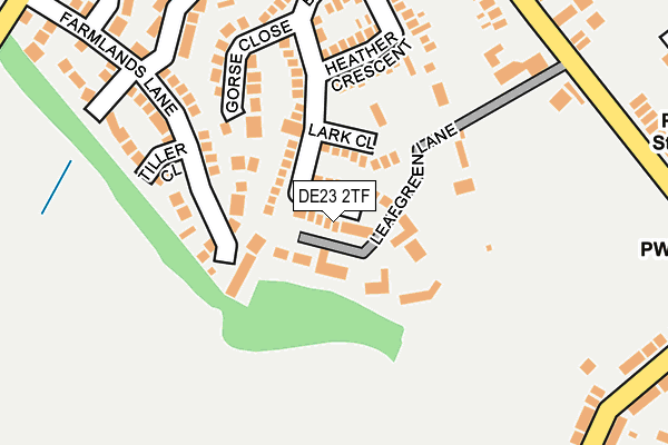 DE23 2TF map - OS OpenMap – Local (Ordnance Survey)
