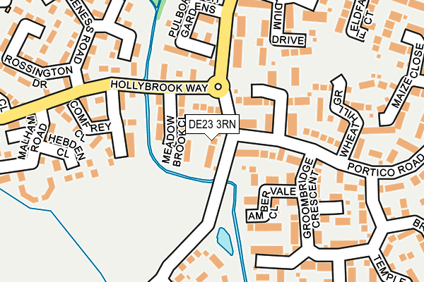 DE23 3RN map - OS OpenMap – Local (Ordnance Survey)