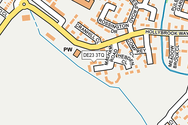 DE23 3TQ map - OS OpenMap – Local (Ordnance Survey)