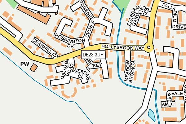 DE23 3UF map - OS OpenMap – Local (Ordnance Survey)