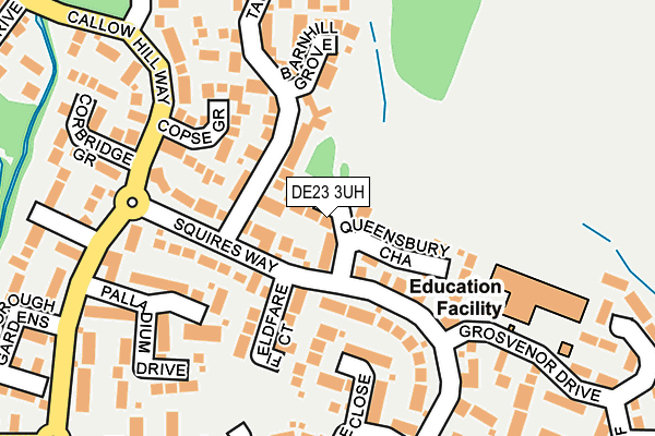 DE23 3UH map - OS OpenMap – Local (Ordnance Survey)